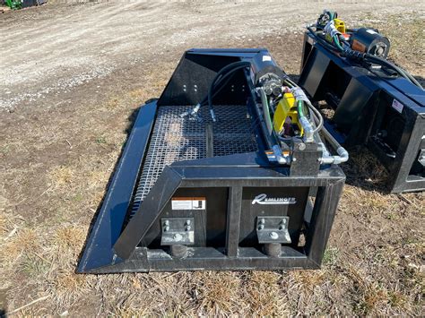 1 cubic yard skid steer bucket screening bucket|skid steer attachments for dirt.